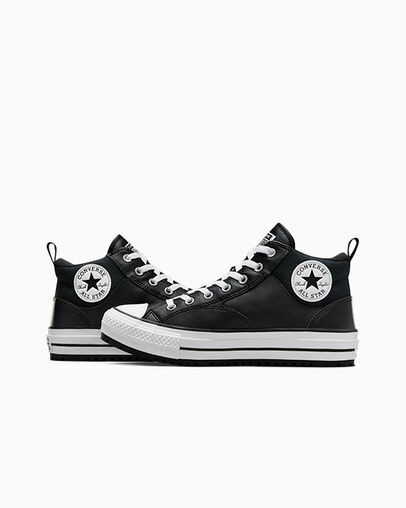 Botas Converse Chuck Taylor All Star Malden Street Mujer Negras Blancas Chile | C-95124739