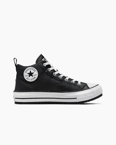 Botas Converse Chuck Taylor All Star Malden Street Hombre Negras Blancas Chile | C-53726419