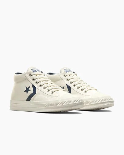 Botas Converse Star Player 76 Hombre Blancas Azul Marino Azules Chile | C-07589649