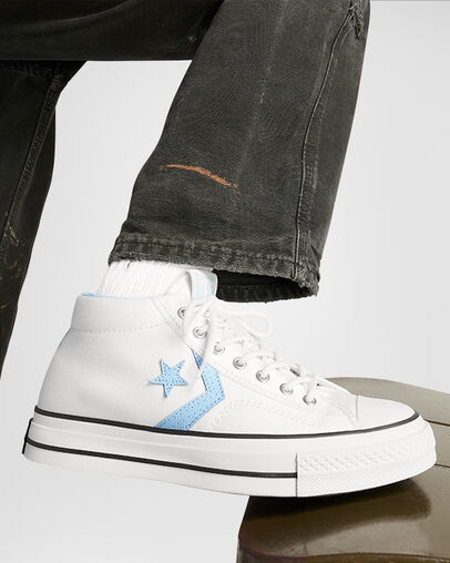 Botas Converse Star Player 76 Hombre Blancas Negras Chile | C-86527419