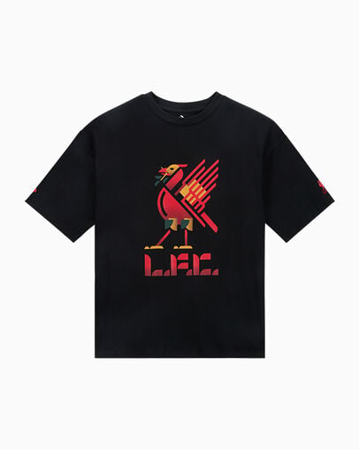 Camiseta Converse Converse x Liverpool FC Liver Bird Mujer Negras Chile | C-40359829