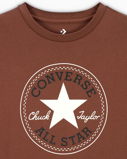 Camiseta Converse Go-To All Star Patch Standard-Fit Mujer Marrones Chile | C-50829619