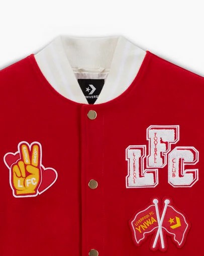 Chaqueta Converse Converse x LFC Woven Varsity Hombre Rosas Chile | C-06841399