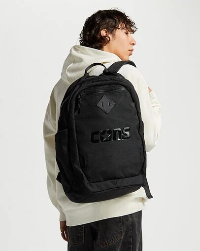 Mochilas Converse CONS Seasonal Hombre Negras Chile | C-21085469