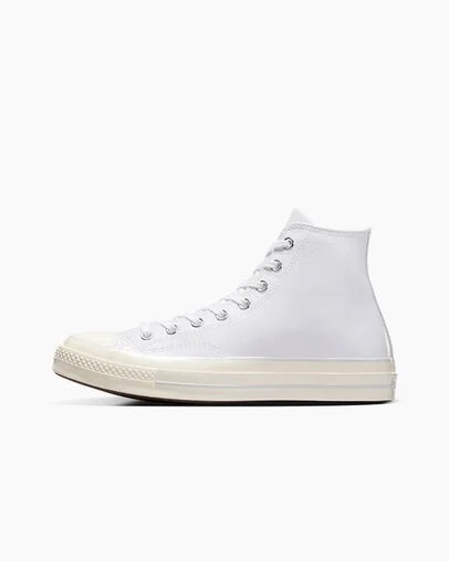 Zapatillas Converse Chuck 70 Leather Hombre Blancas Chile | C-57320949