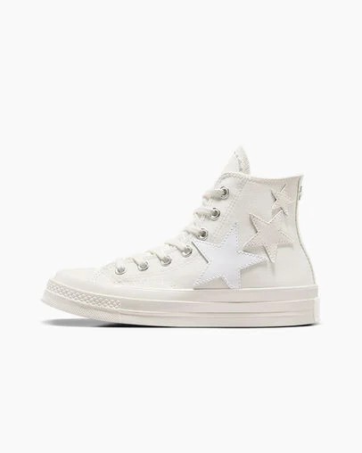 Zapatillas Converse Chuck 70 Stars Hombre Blancas Beige Chile | C-94860719