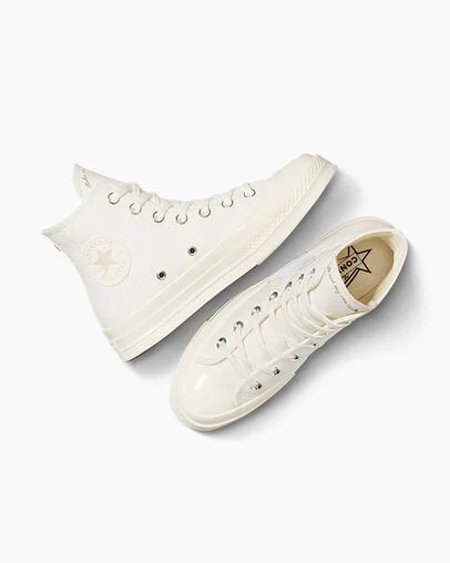 Zapatillas Converse Chuck 70 Stars Hombre Blancas Beige Chile | C-94860719