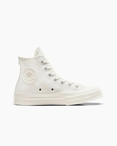 Zapatillas Converse Chuck 70 Stars Hombre Blancas Beige Chile | C-94860719