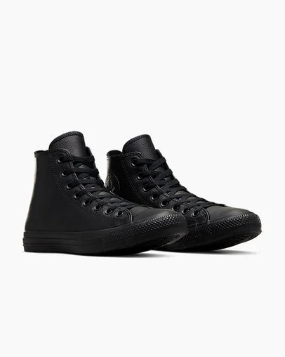 Zapatillas Converse Chuck Taylor All Star Leather Hombre Negras Chile | C-39764859