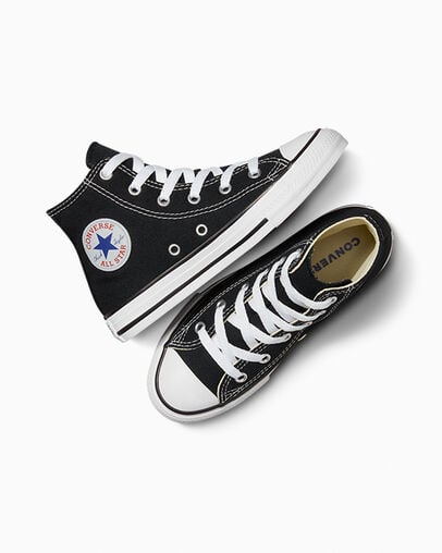 Zapatillas Converse Chuck Taylor All Star Classic Niños Negras Chile | C-80726919