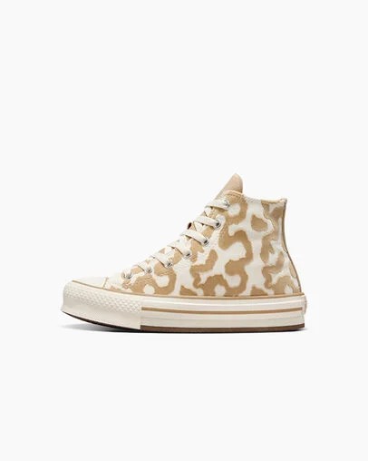 Zapatillas Converse Chuck Taylor All Star EVA Lift Leopard Niños Multicolor Chile | C-19807349