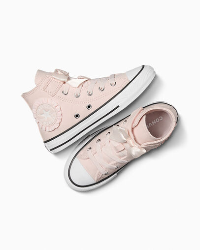 Zapatillas Converse Chuck Taylor All Star Ruffles & Bows Easy-On Niños Rosas Blancas Chile | C-85392419