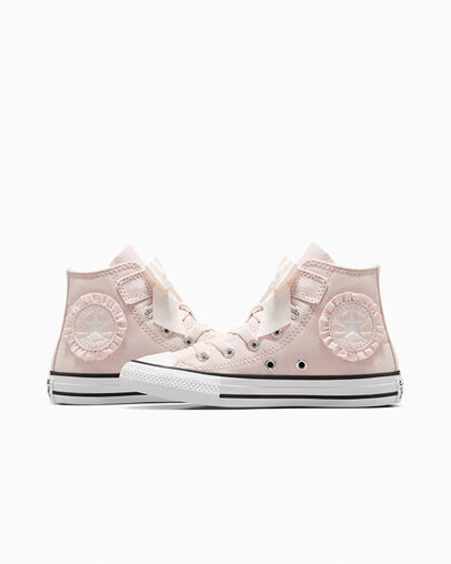 Zapatillas Converse Chuck Taylor All Star Ruffles & Bows Easy-On Niños Rosas Blancas Chile | C-85392419