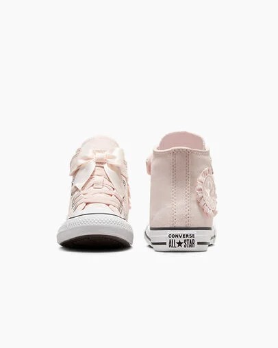 Zapatillas Converse Chuck Taylor All Star Ruffles & Bows Easy-On Niños Rosas Blancas Chile | C-85392419