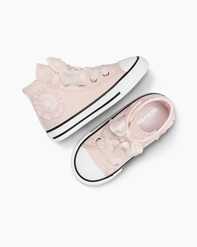 Zapatillas Converse Chuck Taylor All Star Ruffles & Bows Easy-On Niños Rosas Blancas Chile | C-78152039