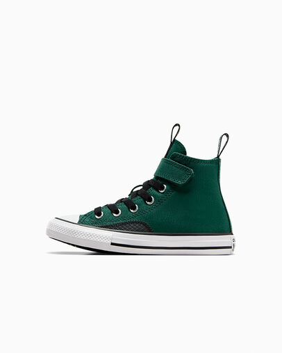 Zapatillas Converse Chuck Taylor All Star Sporty Easy-On Niños Verde Negras Blancas Chile | C-17930529