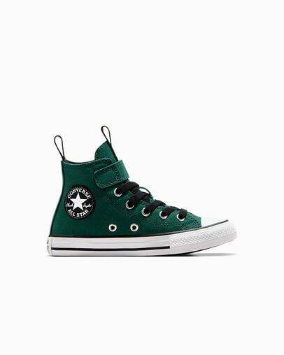 Zapatillas Converse Chuck Taylor All Star Sporty Easy-On Niños Verde Negras Blancas Chile | C-17930529