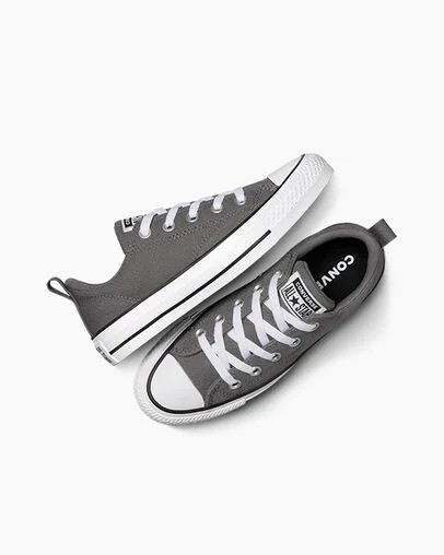 Zapatillas Converse Chuck Taylor All Star Malden Street Niños Gris Negras Blancas Chile | C-18437929