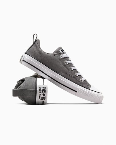 Zapatillas Converse Chuck Taylor All Star Malden Street Niños Gris Negras Blancas Chile | C-18437929