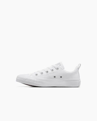 Zapatillas Converse Chuck Taylor All Star Malden Street Leather Niños Blancas Chile | C-09823679