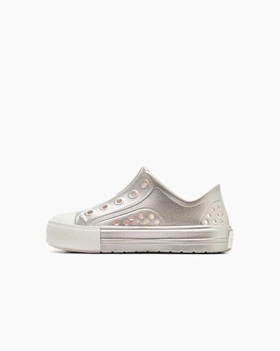 Zapatillas Converse Chuck Taylor All Star Play Lite CX Metallic Niños Rosas Plateadas Blancas Chile | C-57841069