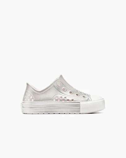 Zapatillas Converse Chuck Taylor All Star Play Lite CX Metallic Niños Rosas Plateadas Blancas Chile | C-57841069