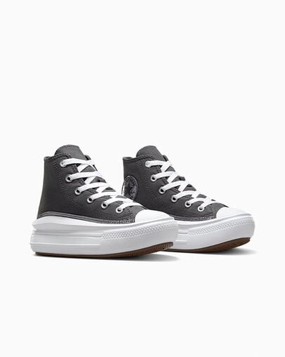 Zapatillas Converse Chuck Taylor All Star Move Glitter Niños Negras Blancas Chile | C-35870469