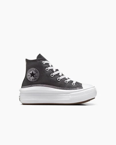 Zapatillas Converse Chuck Taylor All Star Move Glitter Niños Negras Blancas Chile | C-35870469