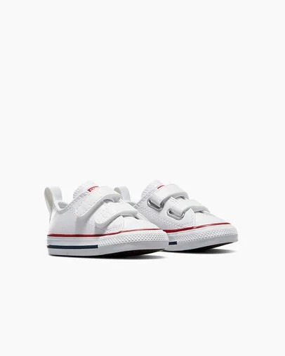 Zapatillas Converse Chuck Taylor All Star Leather Niños Blancas Chile | C-23815799