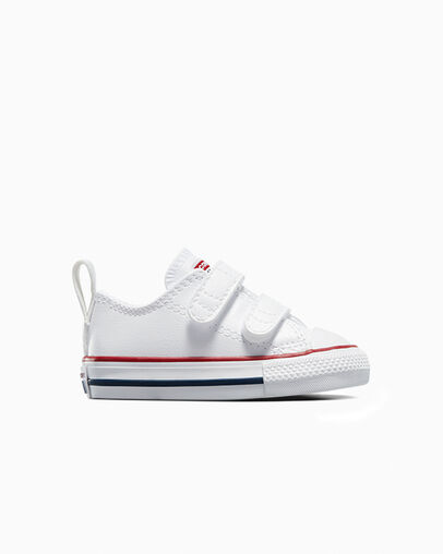 Zapatillas Converse Chuck Taylor All Star Leather Niños Blancas Chile | C-23815799