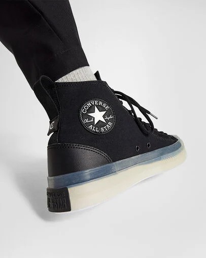 Zapatillas Converse Chuck Taylor All Star CX EXP2 Hombre Negras Blancas Chile | C-96234019