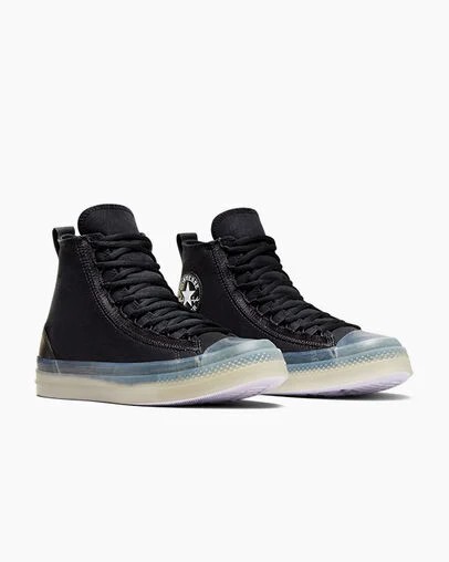 Zapatillas Converse Chuck Taylor All Star CX EXP2 Hombre Negras Blancas Chile | C-96234019