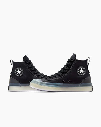 Zapatillas Converse Chuck Taylor All Star CX EXP2 Hombre Negras Blancas Chile | C-96234019