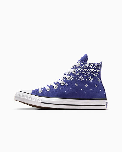 Zapatillas Converse Chuck Taylor All Star Hombre Moradas Blancas Negras Chile | C-04385619