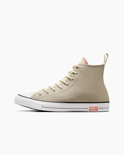 Zapatillas Converse Chuck Taylor All Star Vintage Athletic Hombre Gris Beige Blancas Chile | C-15890349