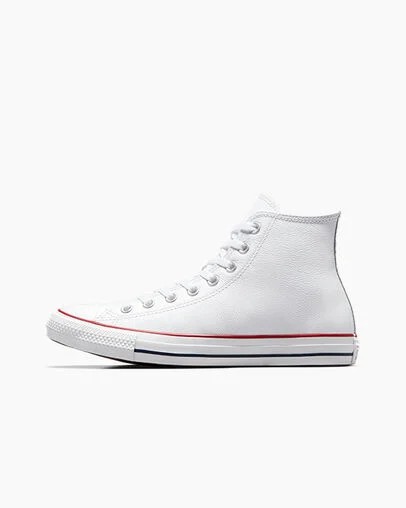 Zapatillas Converse Chuck Taylor All Star Leather Hombre Blancas Chile | C-92375189