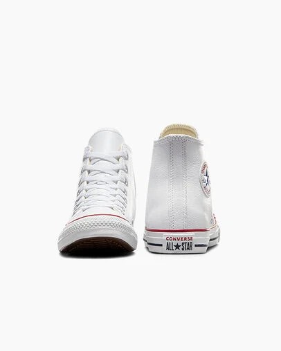 Zapatillas Converse Chuck Taylor All Star Leather Hombre Blancas Chile | C-92375189