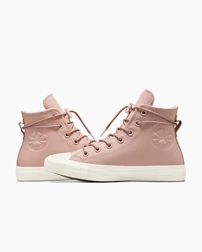 Zapatillas Converse Chuck Taylor All Star Weatherized Leather Hombre Rosas Chile | C-18793469