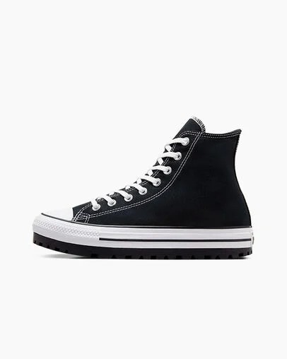 Zapatillas Converse Chuck Taylor All Star City Trek Hombre Negras Blancas Chile | C-37260849