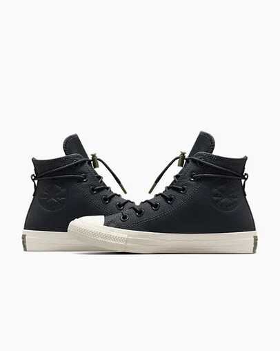 Zapatillas Converse Chuck Taylor All Star Weatherized Leather Hombre Gris Chile | C-06972319