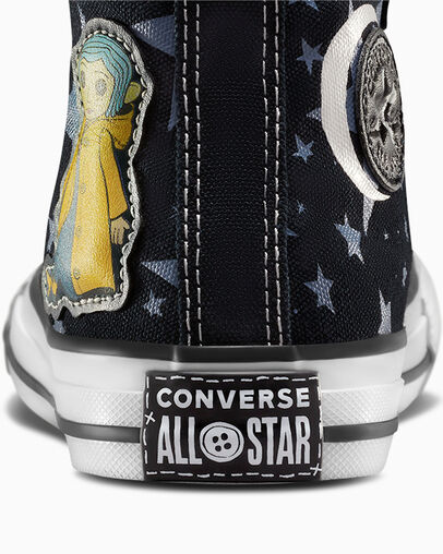 Zapatillas Converse Converse x Coraline Chuck Taylor All Star Easy On Niños Negras Rosas Chile | C-24635979