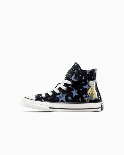 Zapatillas Converse Converse x Coraline Chuck Taylor All Star Easy On Niños Negras Rosas Chile | C-24635979