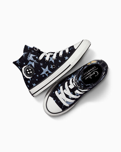 Zapatillas Converse Converse x Coraline Chuck Taylor All Star Easy On Niños Negras Rosas Chile | C-24635979