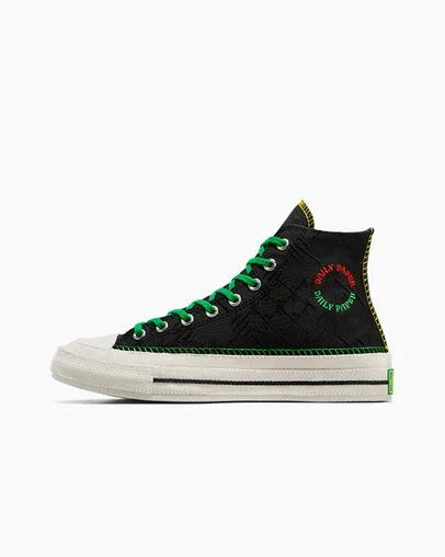 Zapatillas Converse Converse x Daily Paper Chuck 70 Hombre Negras Multicolor Chile | C-85063219