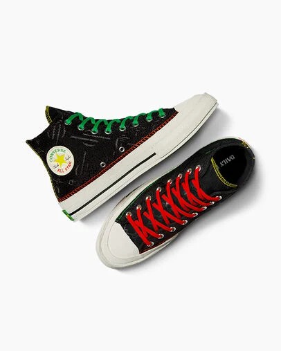 Zapatillas Converse Converse x Daily Paper Chuck 70 Hombre Negras Multicolor Chile | C-85063219