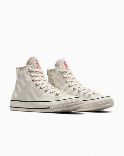 Zapatillas Converse Converse x Liverpool FC Chuck 70 Hombre Blancas Plateadas Verde Chile | C-19548209