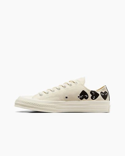 Zapatillas Converse Converse x PLAY Comme des Garçons Chuck 70 Multi Heart Hombre Blancas Negras Chile | C-64273059