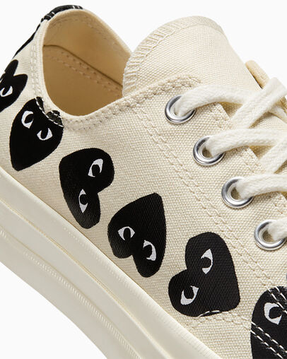 Zapatillas Converse Converse x PLAY Comme des Garçons Chuck 70 Multi Heart Hombre Blancas Negras Chile | C-64273059