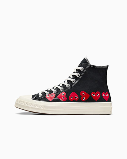 Zapatillas Converse Converse x PLAY Comme des Garçons Chuck 70 Multi Heart Hombre Negras Rojas Chile | C-16943029