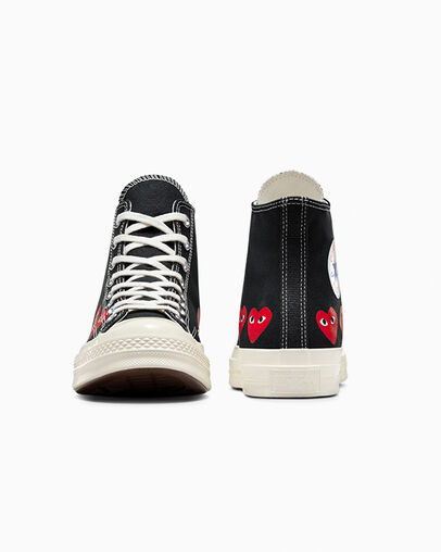 Zapatillas Converse Converse x PLAY Comme des Garçons Chuck 70 Multi Heart Hombre Negras Rojas Chile | C-16943029